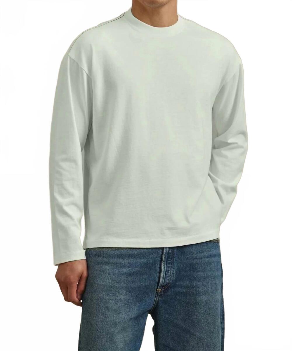 NEW VELVET BY GRAHAM & SPENCER theo heavy jersey tee in salt